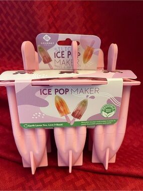 Pink Silicone Ice Pop Maker - 6-Pack
